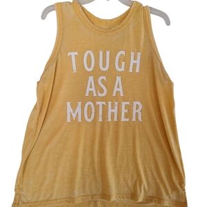 Grayson Threads "Tough As A Mother" Yellow Tank Top XL